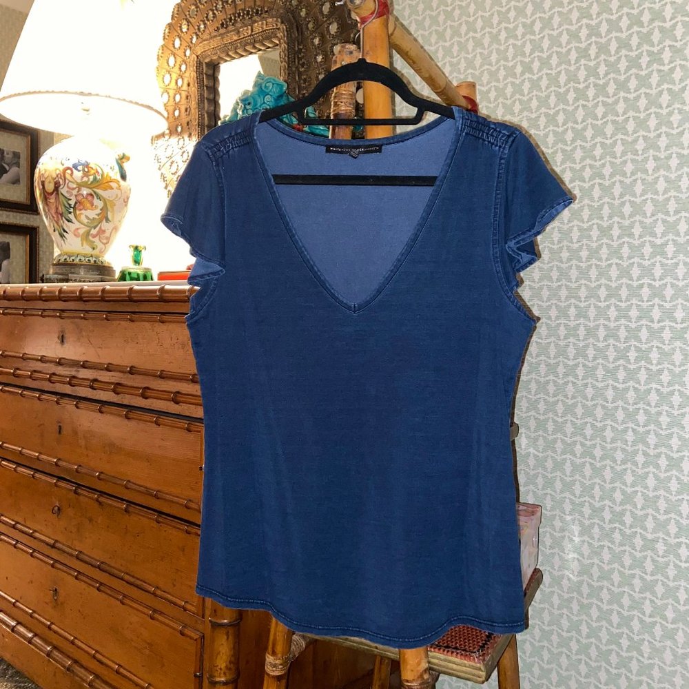White House Black Market Blue Shirt
